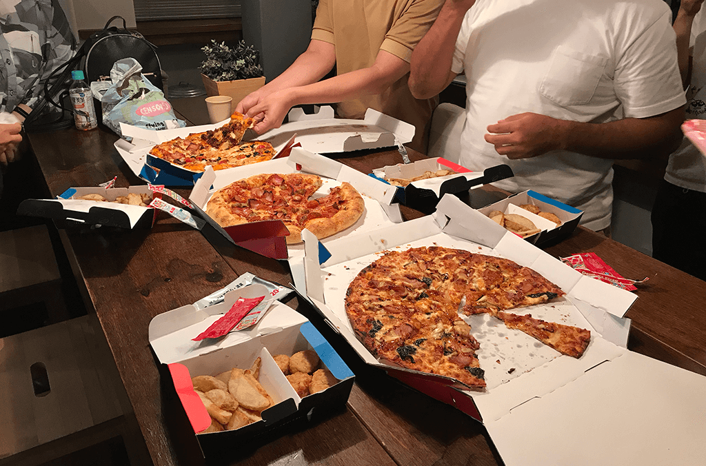 Dr.STONEの勉強会〜ピザタイム