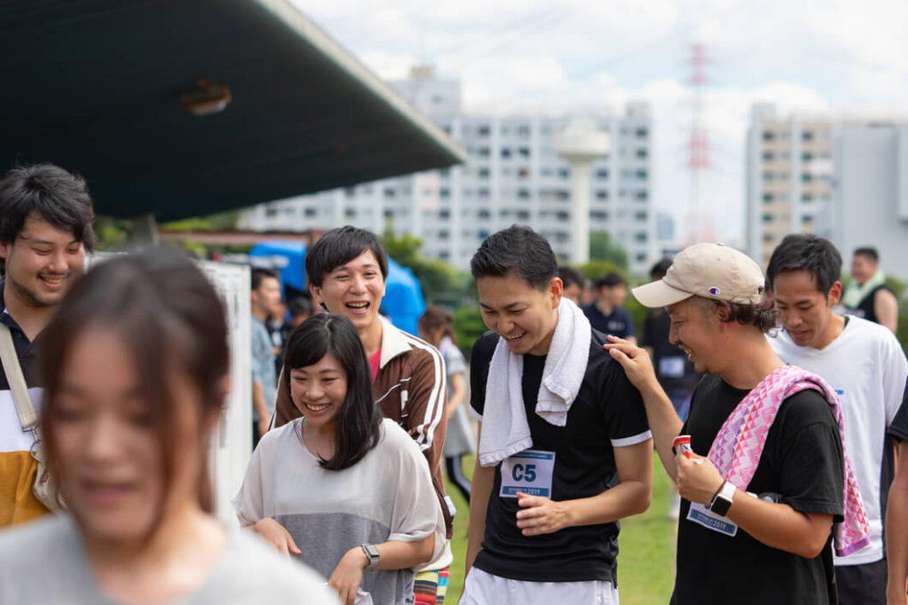 社長（中央）も頑張りました！